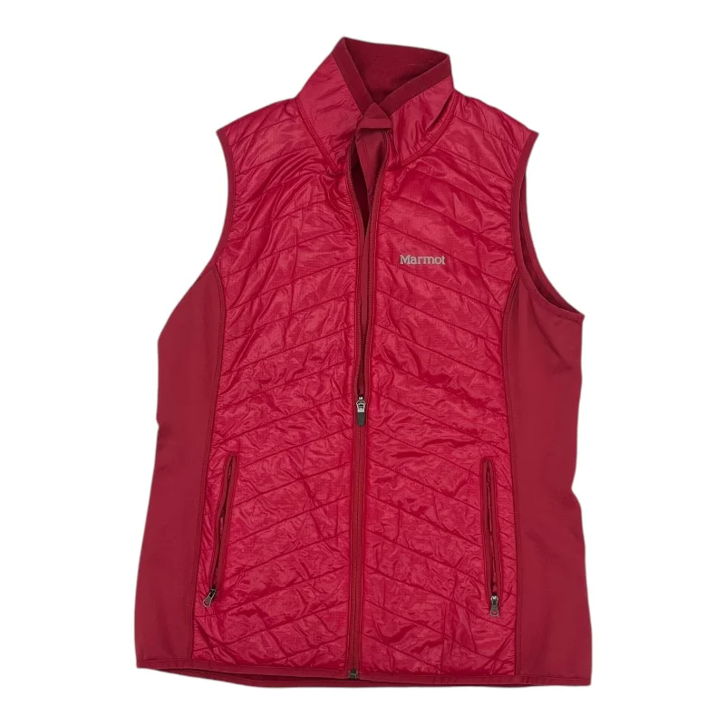 Men's Coats for WorkVest Puffer & Quilted By Marmot In Red, Size:L