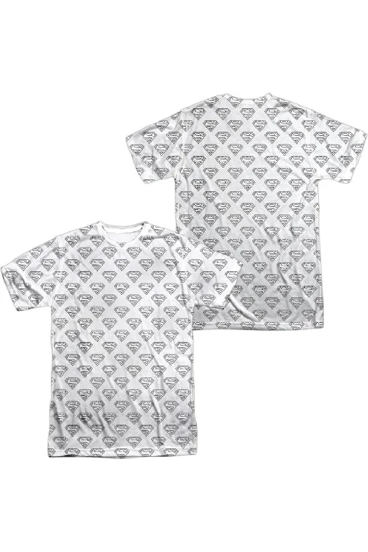 Men's Shirts with Pocket SquaresSuperman Shields All Over (Front/Back Print) Short Sleeve Adult 100% Poly Crew Tee / T-Shirt Men's Shirts with Pocket SquaresSuperman Shields All Over (Front/Back Print) Short Sleeve Adult 100% Poly Crew Tee / T-Shirt
