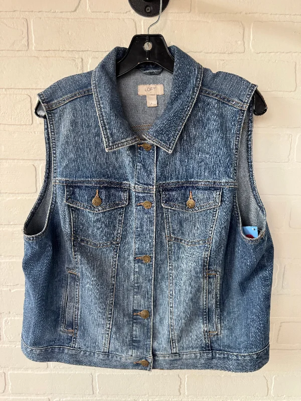 Men's Coats for Skinny MenVest Other By Loft In Blue Denim, Size: Xl