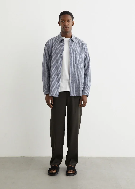 Men's Shirts with Striped PatternsJourney Long Sleeve Boxy Shirt