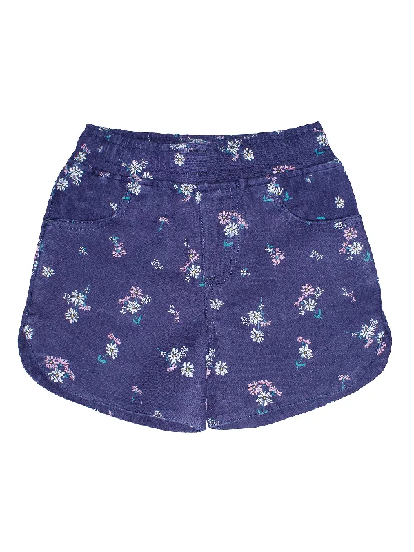 Navy Flower Print