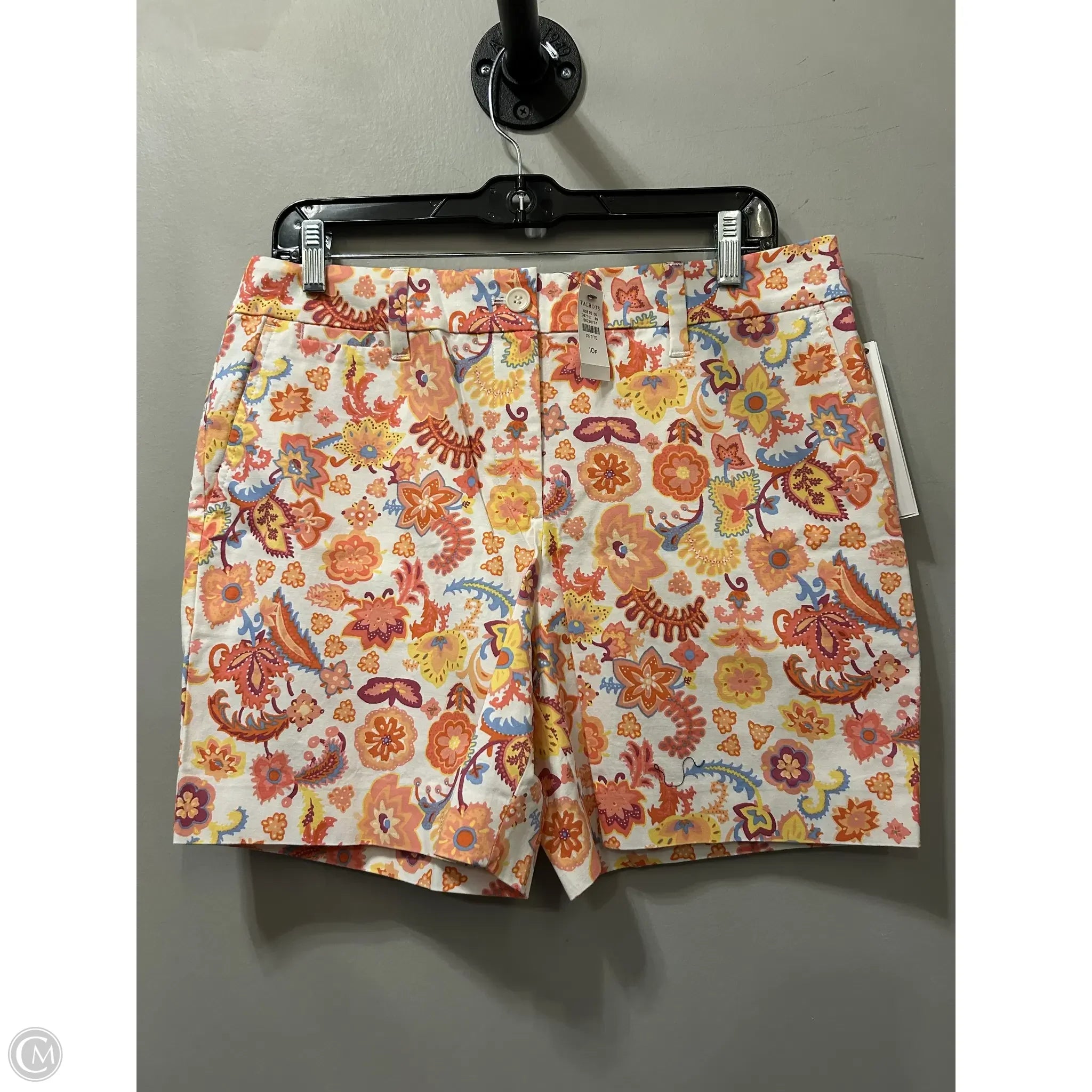 Men's Relaxed-Fit Casual and Loungewear ShortsShorts By Talbots In Orange & White, Size: 10p Men's Relaxed-Fit Casual and Loungewear ShortsShorts By Talbots In Orange & White, Size: 10p