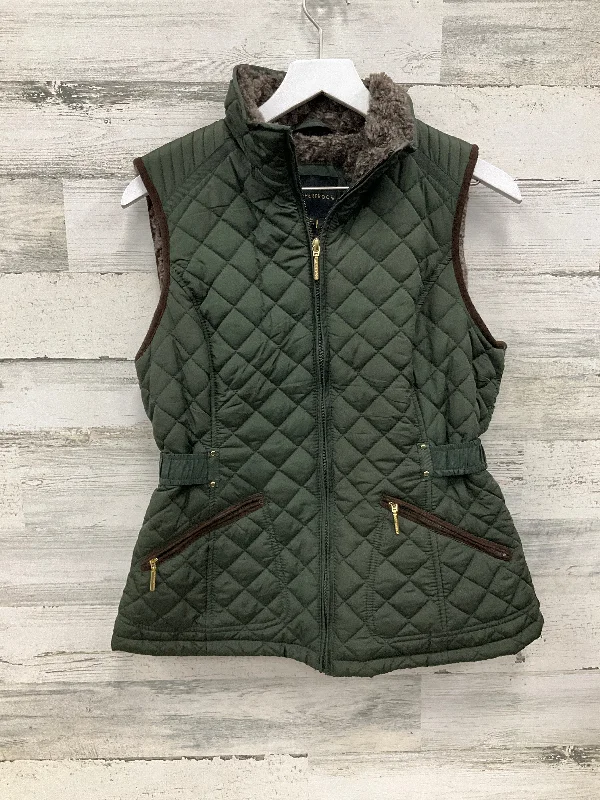 Men's Coats with Hidden PocketsVest Puffer & Quilted By Weatherproof In Green, Size: S Men's Coats with Hidden PocketsVest Puffer & Quilted By Weatherproof In Green, Size: S