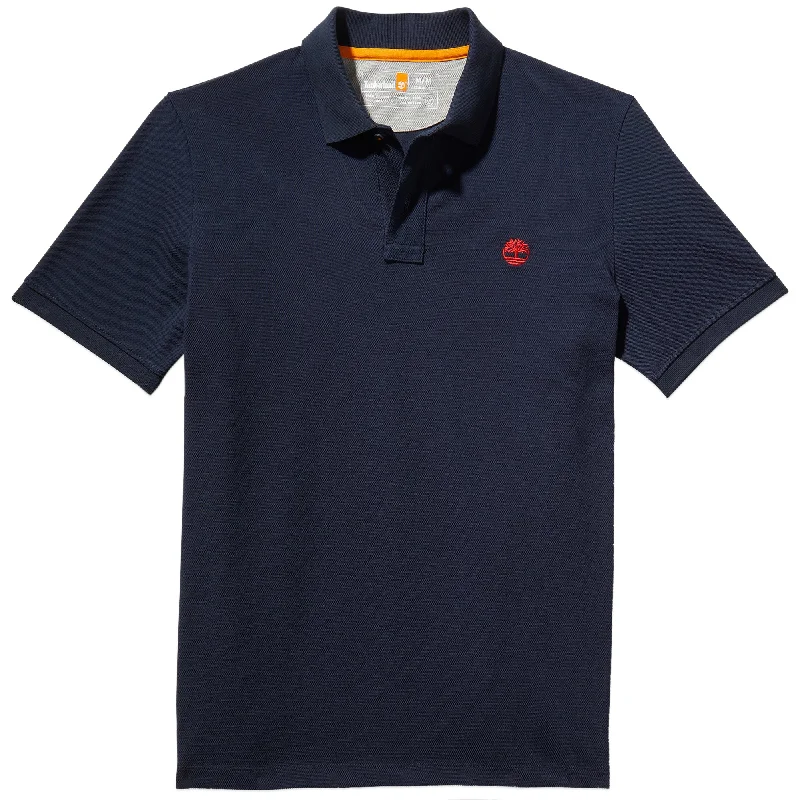 Men's Shirts with Adjustable CuffsTimberland Millers River Pique Polo - Dark Sapphire