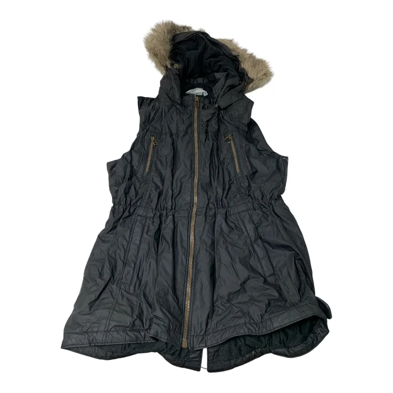 Trendy Men's Anorak JacketsVest Faux Fur & Sherpa By Athleta In Black, Size: L