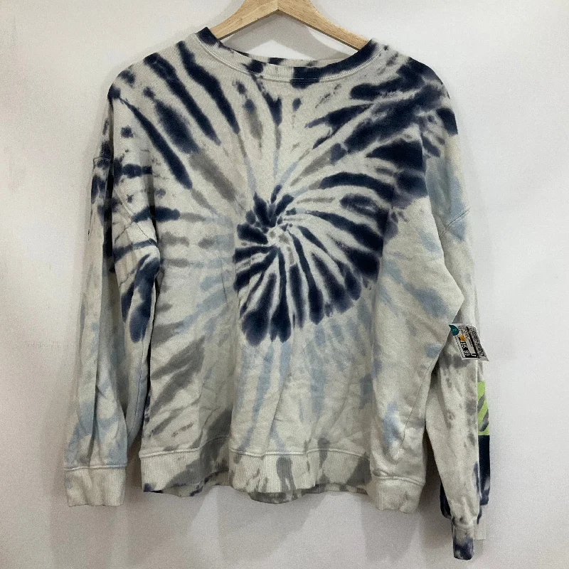 Men's Hoodies with Lined HoodsSweatshirt Crewneck By Cmc In Tie Dye Print, Size: M
