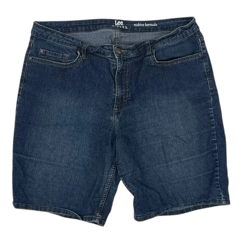 Men's Comfortable Short-Waisted ShortsShorts By Lee In Blue Denim, Size:18