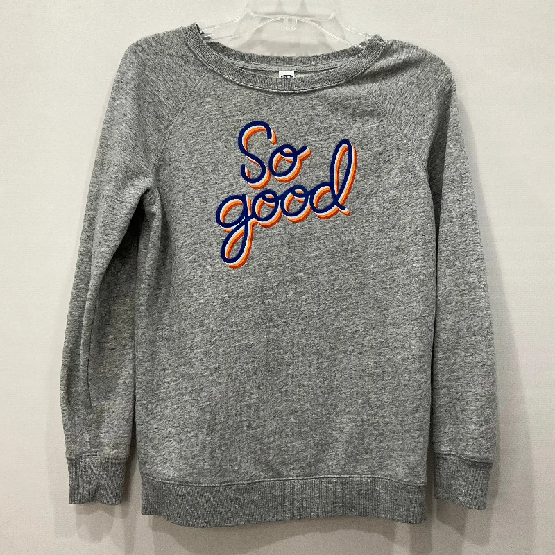 Versatile Men's All-Season HoodiesSweatshirt Crewneck By Old Navy In Grey, Size: Xs