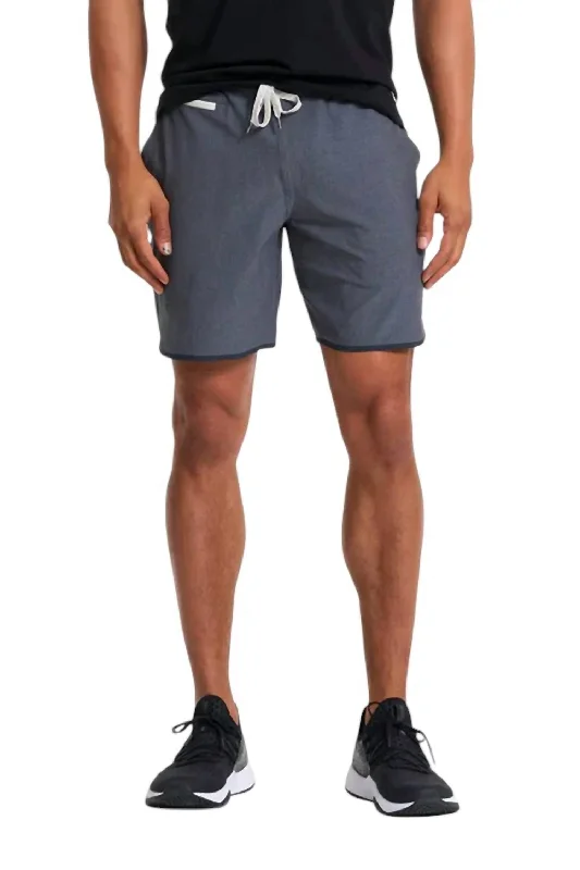 Patterned Men's Bermuda Casual ShortsBanks Shorts In Charcoal Engineered Stripe