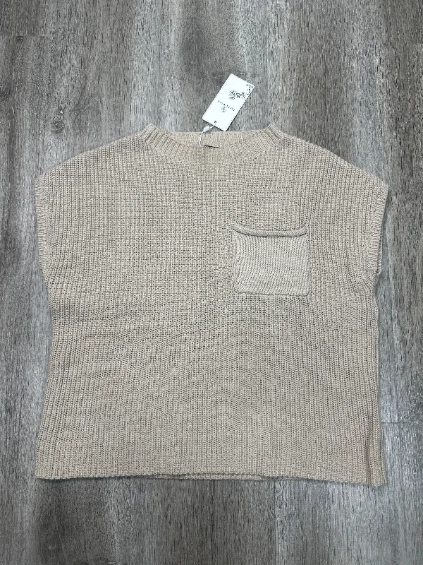 Men's Coats for WorkVest Sweater By LILLUSORY In Beige, Size: M