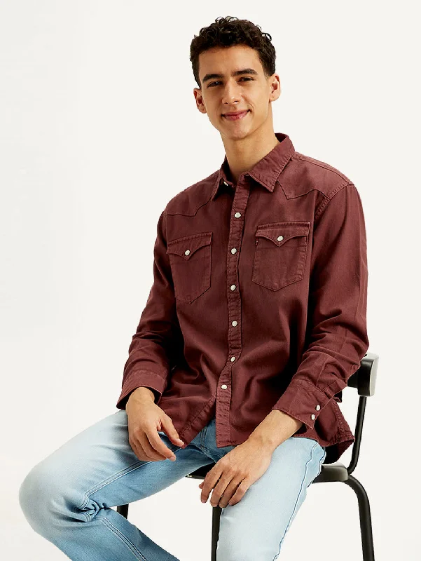 Men's Layering Shirts for Seasonal TransitionsMen's Solid Slim Fit Shirt
