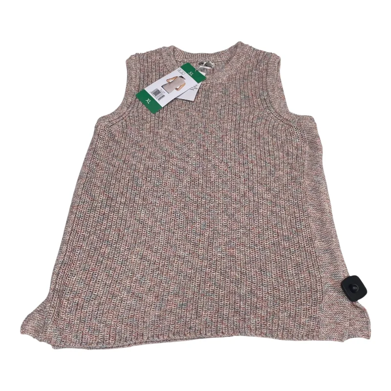 Men's Coats with Chest PocketsVest Sweater By Ella Moss In Pink, Size: Xl