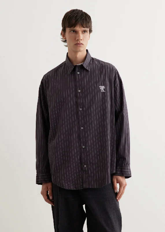 Men's Shirts with Roll-Up SleevesSetar Long Sleeve Poplin Stripe Shirt