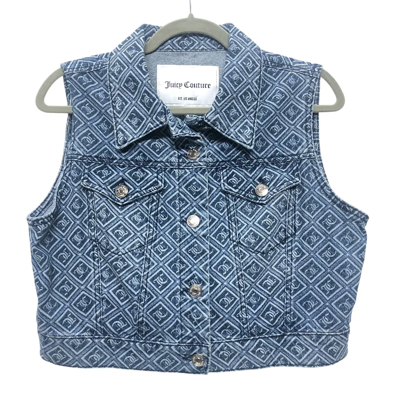 Men's Coats for HikingVest Other By Juicy Couture In Blue Denim, Size:L