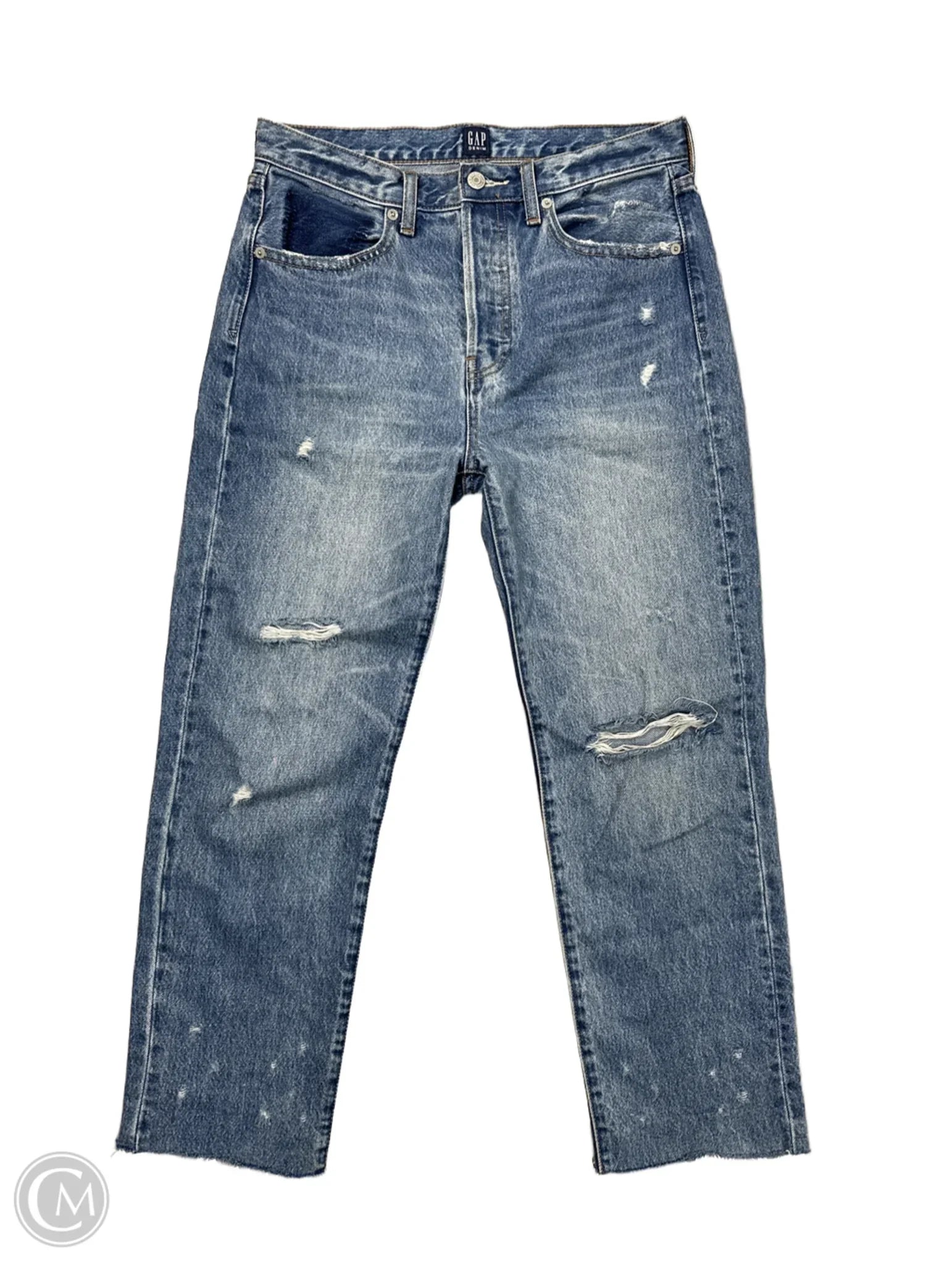 Men's Jeans for Office WearJeans Boyfriend By Gap In Blue Denim, Size: 2