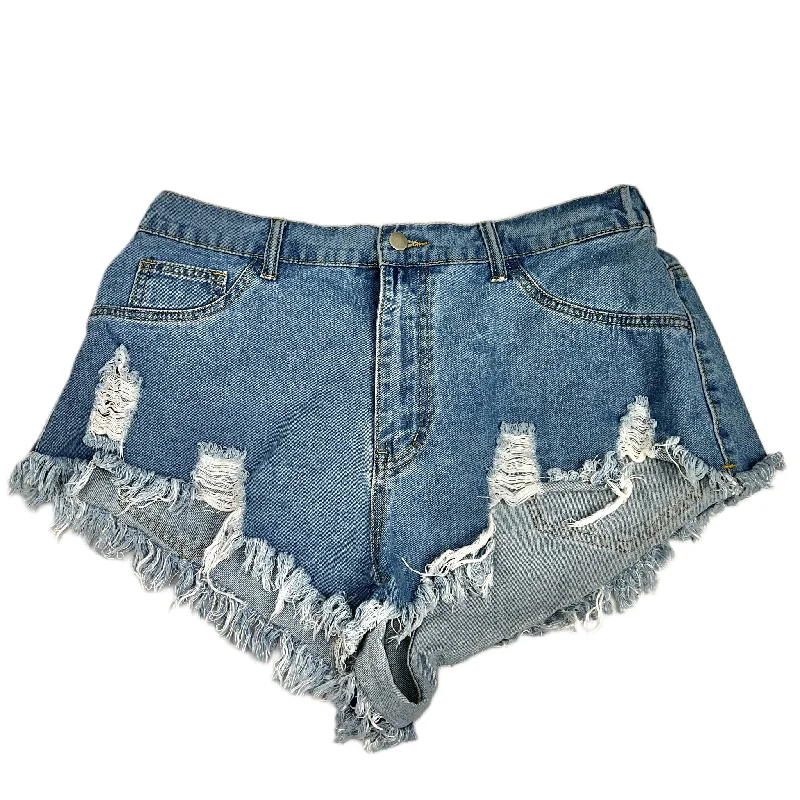 Men's Dressy Short Pants for OfficeBlue Denim Shorts By Shein, Size: 1x