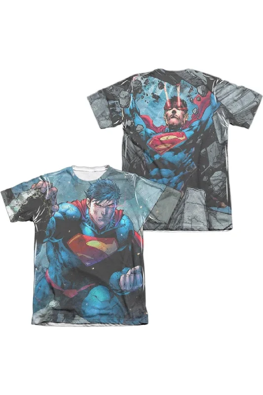 Men's Shirts with Bow TiesSuperman Rumble (Front/Back Print) Adult Poly/Cotton Short Sleeve Tee / T-Shirt Men's Shirts with Bow TiesSuperman Rumble (Front/Back Print) Adult Poly/Cotton Short Sleeve Tee / T-Shirt
