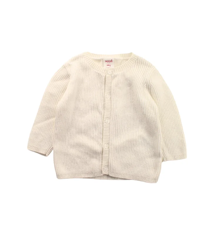 Men's Sweaters with High-Neck DesignsSeed Cardigan 3-6M