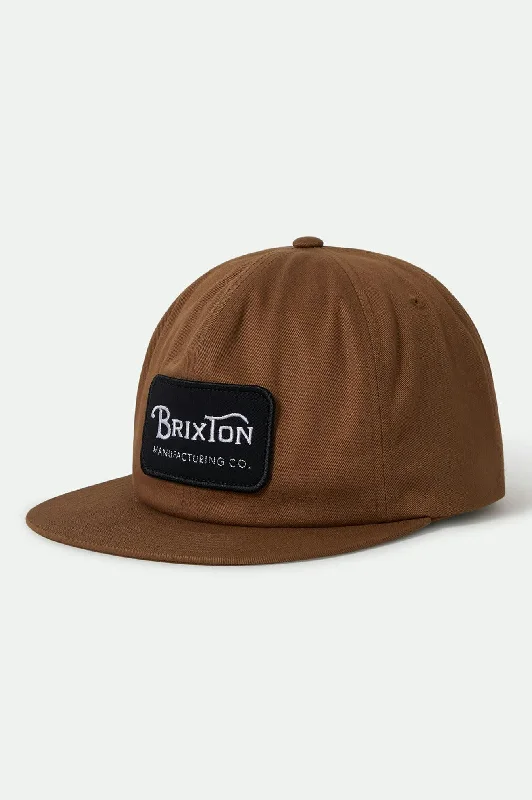 Female Straw HatsGrade Snapback - Dark Tan