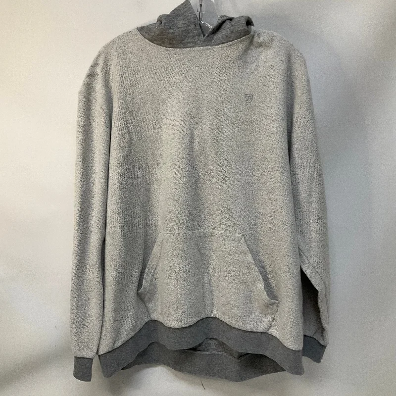 Men's Hoodies with Kangaroo PocketsSweatshirt Hoodie By Brixon Ivy In Grey, Size: Xl