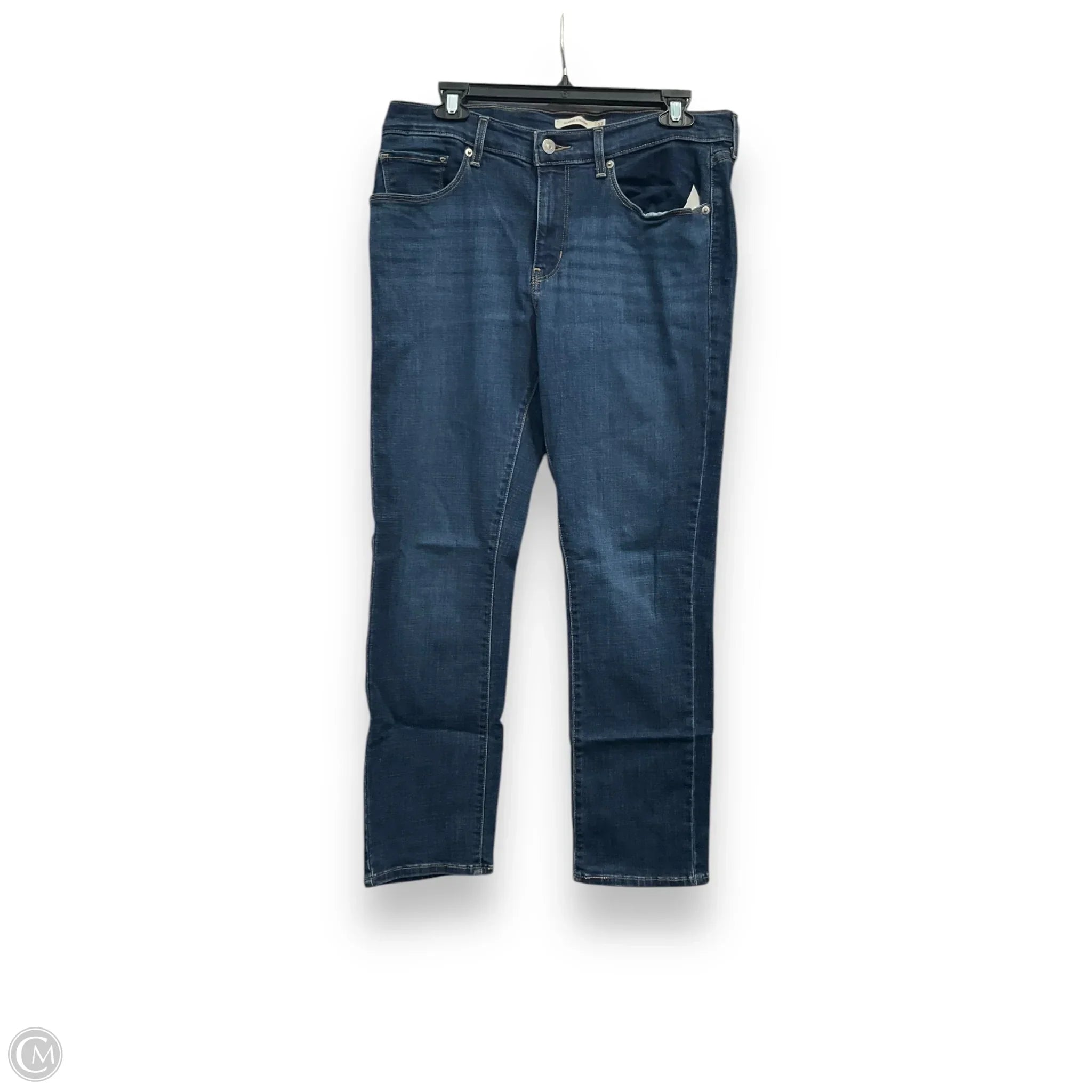 Classic Blue Men's JeansJeans Straight By Levis In Blue Denim, Size: 12
