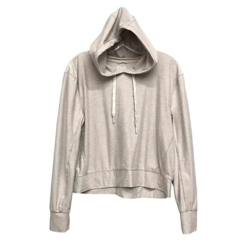 Men's Hoodies for Skinny MenAthletic Sweatshirt Hoodie By Flx In Grey, Size:S