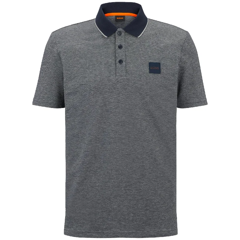 Classic Men's Button-Up ShirtsBoss PeOxford Polo - Dark Blue