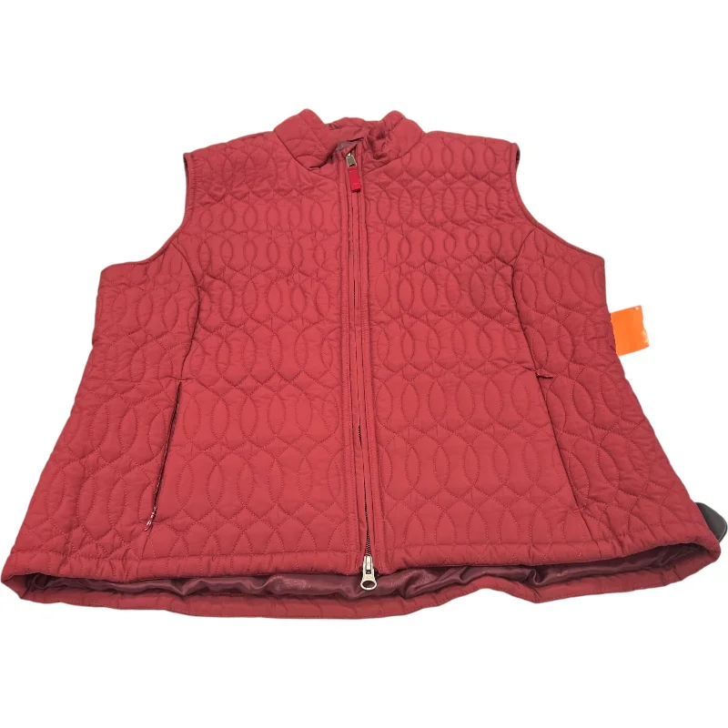 Best Men's Leather CoatsVest Puffer & Quilted By Royal Robbins In Red, Size: L