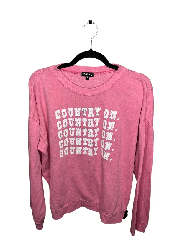 Men's Hoodies with Quick-Dry FabricSweatshirt Crewneck By Clothes Mentor In Pink, Size: S Men's Hoodies with Quick-Dry FabricSweatshirt Crewneck By Clothes Mentor In Pink, Size: S