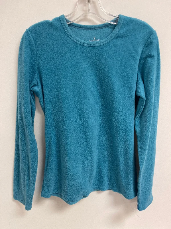 Men's Hoodies for Cold WeatherSweatshirt Crewneck By Cuddl Duds In Blue, Size: M
