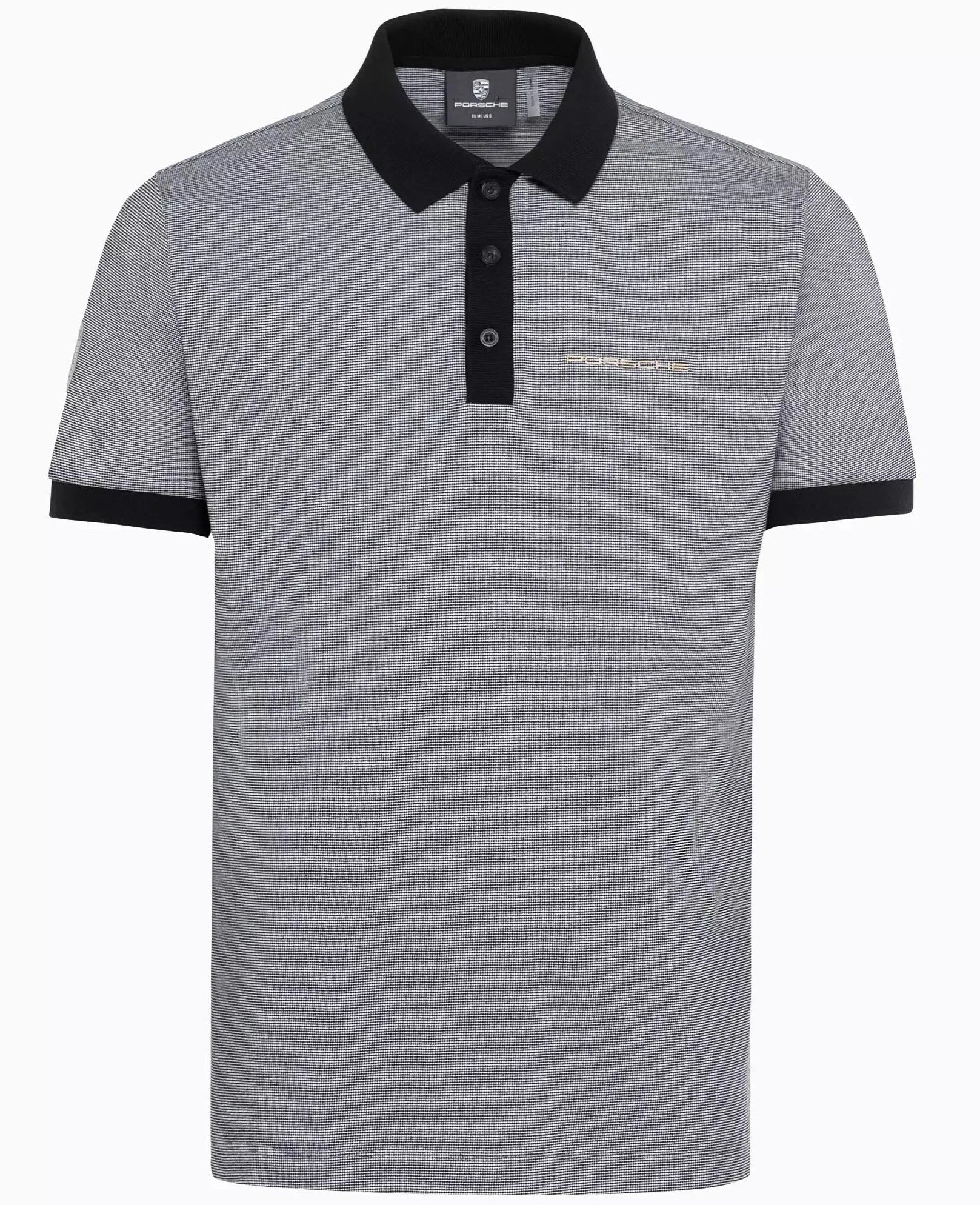 Men's Shirts with Convertible CollarsPorsche Men's Polo Shirt, black/white - Heritage Men's Shirts with Convertible CollarsPorsche Men's Polo Shirt, black/white - Heritage