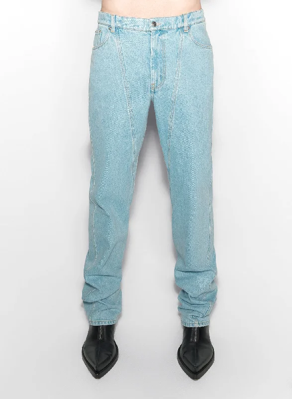 Modern and Trendy Men's Fashion Shortsblue straight leg jeans