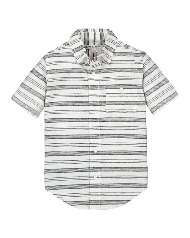 Men's Plaid Shirts for a Country CharmHope & Henry Linen Short Sleeve Shirt