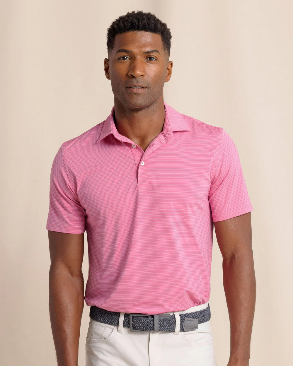 Solid-Colored Men's ShirtsSouthern Tide brrr°®-eeze Claxton Stripe Polo