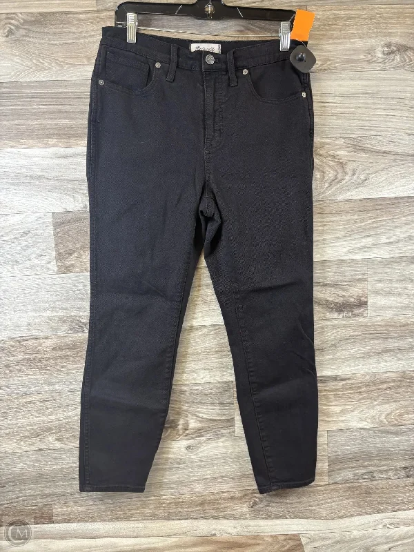 Fashionable Men's JeansJeans Skinny By Madewell In Black Denim, Size: 6