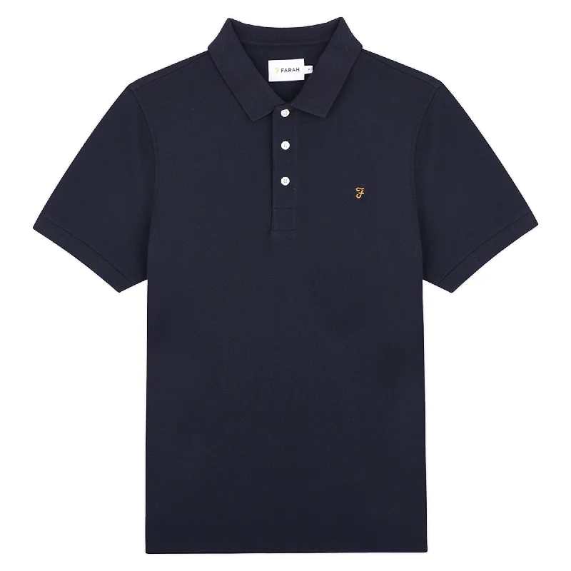 Men's Shirts with Hidden ButtonsFarah New Blanes Polo - True Navy