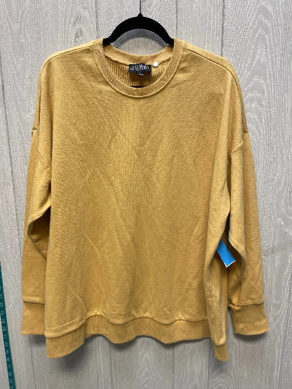 Men's Hoodies for HikingSweatshirt Crewneck By Danielle Bernstein In Yellow, Size: L Men's Hoodies for HikingSweatshirt Crewneck By Danielle Bernstein In Yellow, Size: L