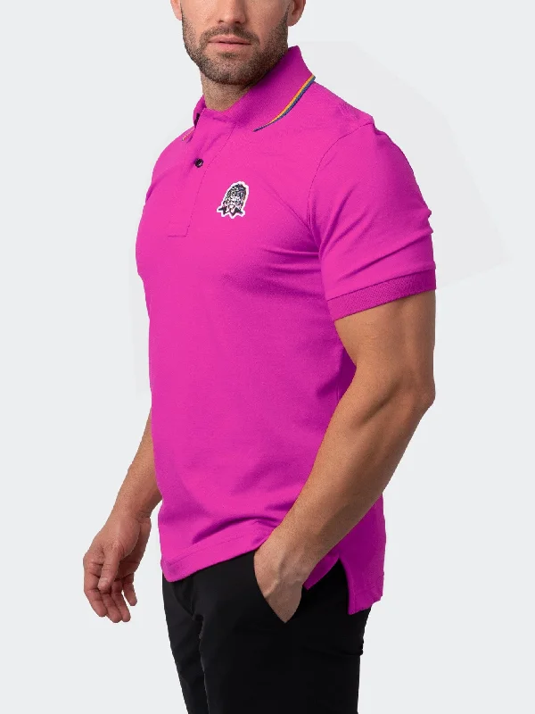 Men's Shirts with Embroidered DesignsPolo MozartTwoTip Pink