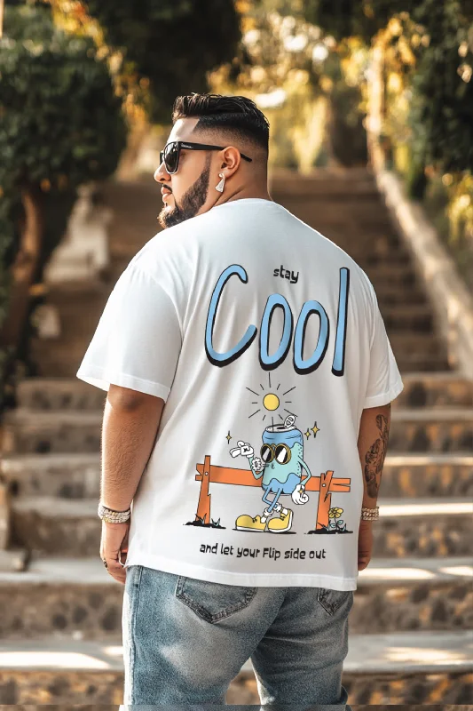 Men's Shirts with Short PlacketsStay Cool Oversized Back Graphic Plus Size Printed Tshirt Men's Shirts with Short PlacketsStay Cool Oversized Back Graphic Plus Size Printed Tshirt