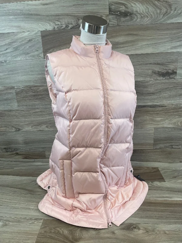 Elegant Men's Wool CoatsVest Puffer & Quilted By J. Jill In Pink, Size: S