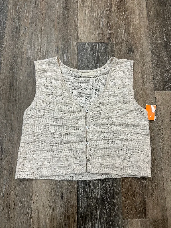Men's Coats for All SeasonsVest Sweater By By Together In Cream, Size: L