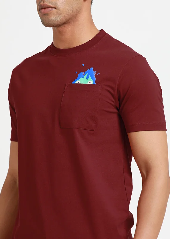 Men's Shirts with Chest PocketsRuby Maroon T-Shirt