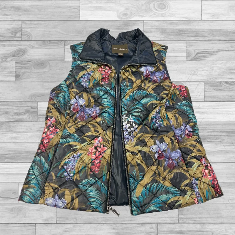 Men's Coats with Snap ButtonsVest Puffer & Quilted By Tommy Bahama In Floral Print, Size: S