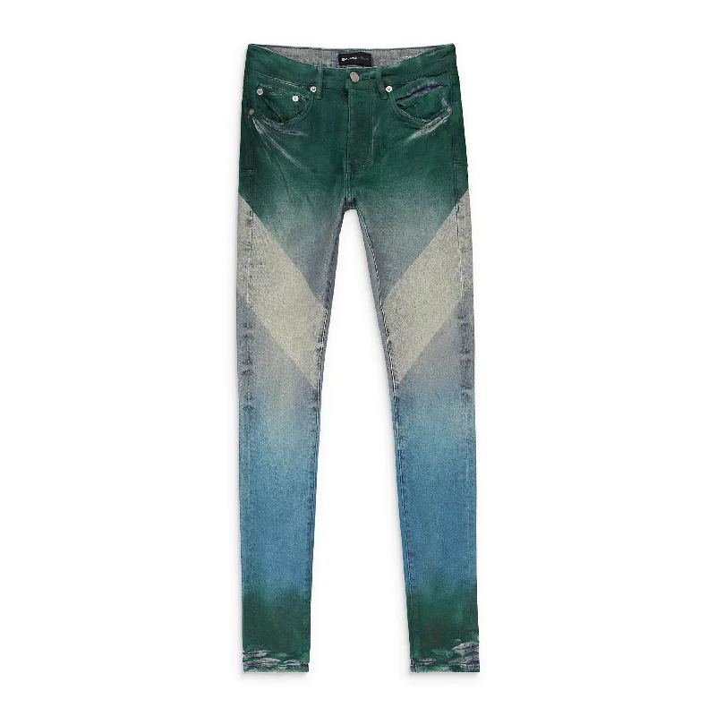 Men's Jeans in Unique PatternsLIGHT MULTI DARK COLOR COATED DIAGONAL Indigo SKINNY JEANS Men's Jeans in Unique PatternsLIGHT MULTI DARK COLOR COATED DIAGONAL Indigo SKINNY JEANS