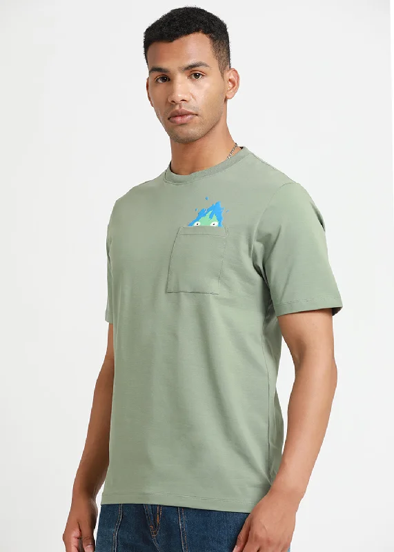 Versatile Men's Tank TopsPale Green T-Shirt