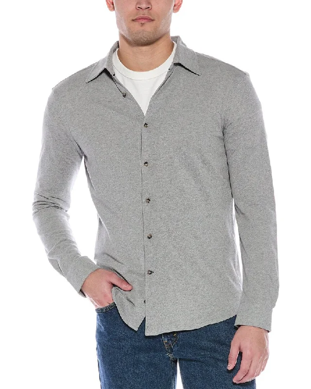 Men's Spread-Collar Shirts for a Bold Statement7 For All Mankind Pique Shirt