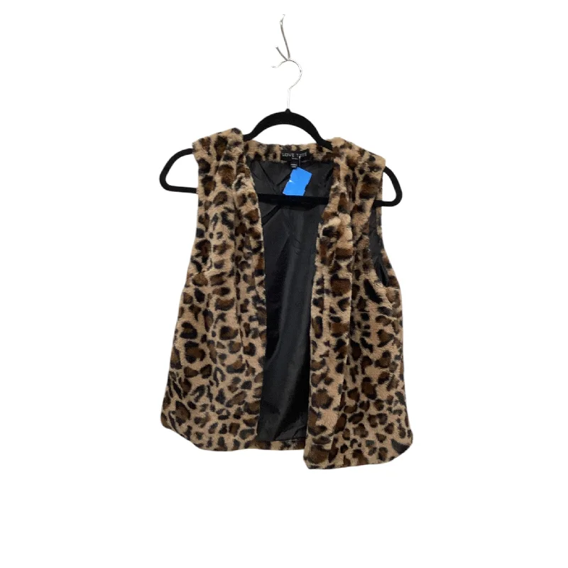 Men's Coats for SpringVest Other By Love Tree In Animal Print, Size: S