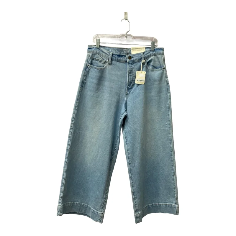 Oversized Relaxed-Fit Men's JeansJeans Cropped By Ana In Blue Denim, Size:12