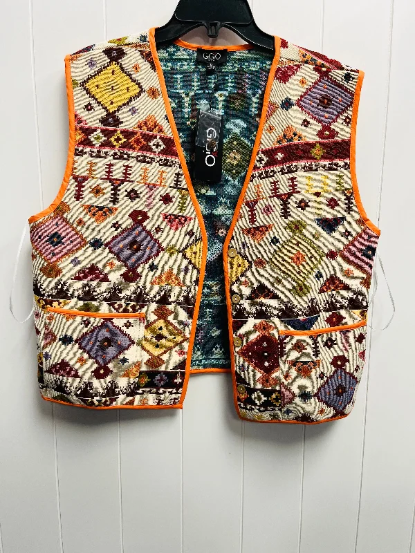 Men's Coats for SpringVest Other By Gigio In Cream & Orange, Size: M