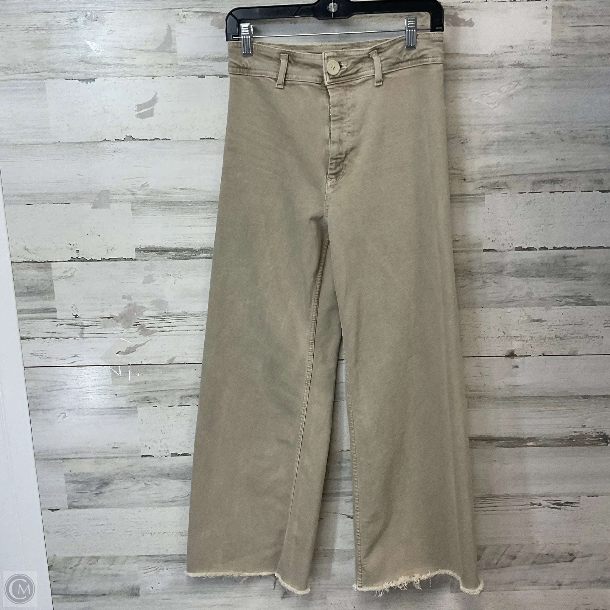 Comfort-Fit Men's JeansJeans Wide Leg By Zara In Brown Denim, Size: 6